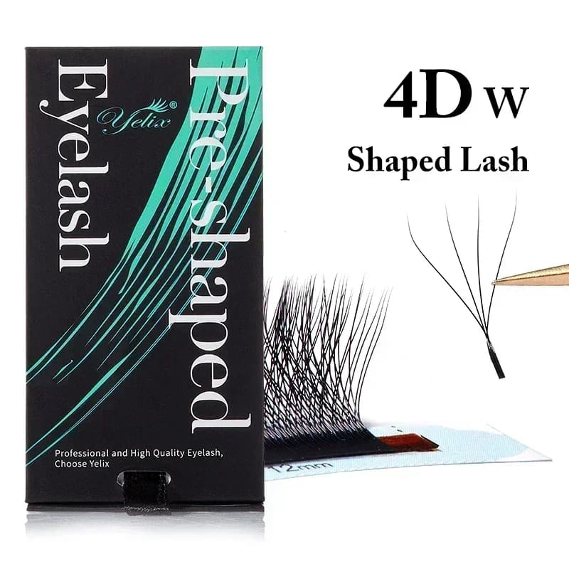Naravne mehke W oblike predpripravljene umetne trepalnice 3D-8D