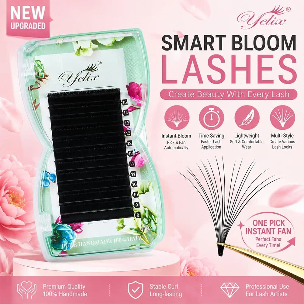 Enostavno razpenjanje Smart Bloom mešane dolžine trepalnic