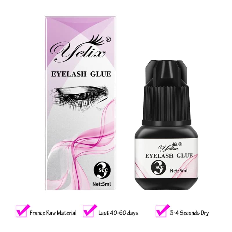 Profesionalno lepilo za nadgradnjo trepalnic 5 ml (3 kos)